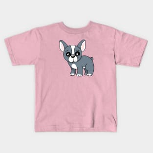 Chibi Frenchie (Small Design) Kids T-Shirt